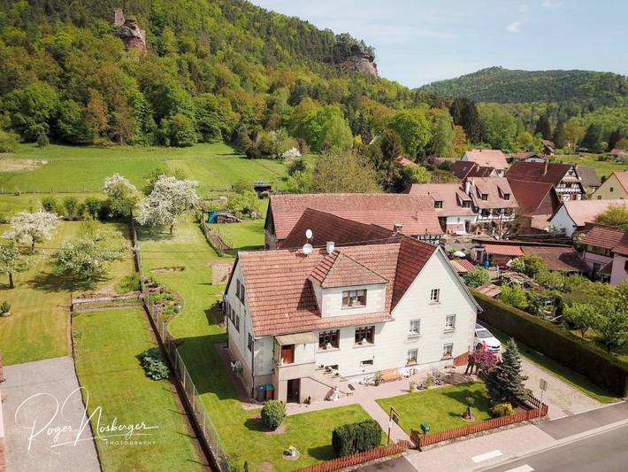 Chambre d’hôte pour 4 personnes, avec Terrasse ainsi que Jardin et Vue