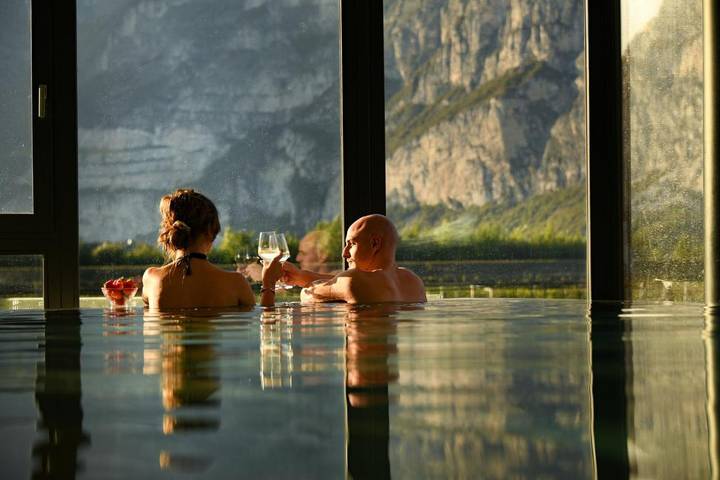 Hôtel pour 2 personnes, avec sauna et piscine ainsi que jardin et vue, animaux acceptés à Salorno - 4