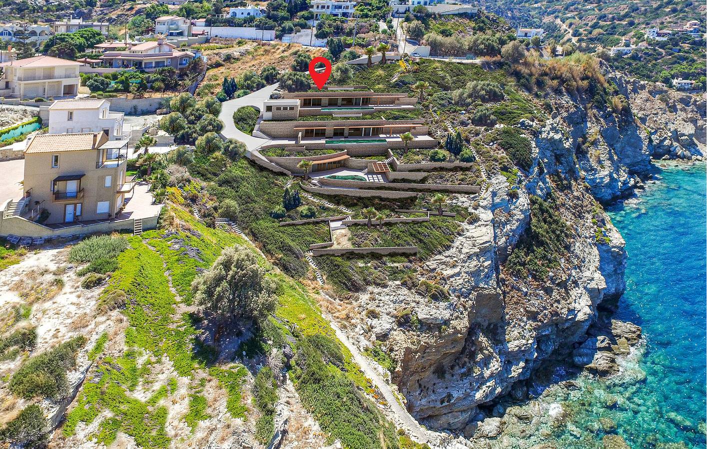 Strandresort mit Pool und Terrasse – 300 m vom Strand Lygaria entfernt in Lygaria, Achlada