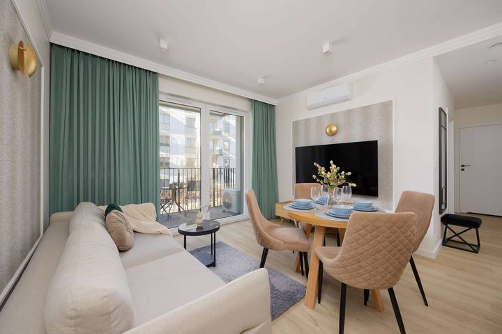 Apartament wakacyjny dla 5 osób, z Ogród w Mokotów
