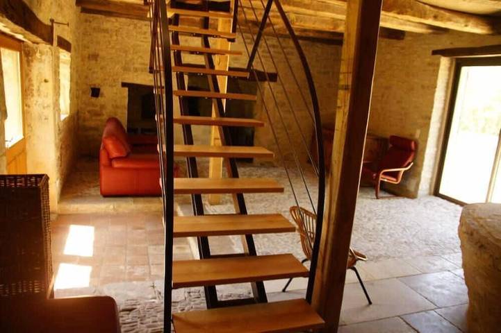 Haus der Quercy Stein Brotbackofen und Weinpresse aus dem 18. Jahrhundert in Montgesty, Quercy