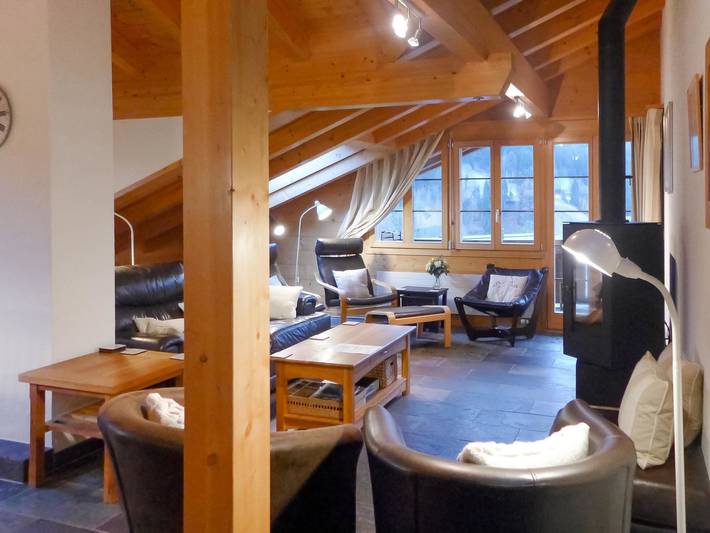 Gîte pour 8 personnes, avec sauna et balcon à Grindelwald - 4