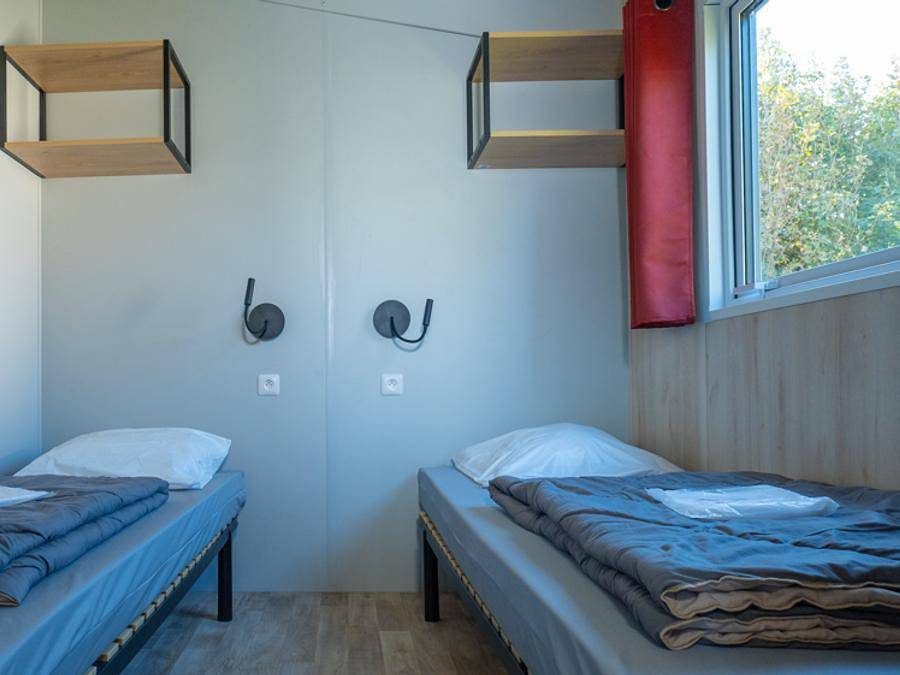 Camping Village de Reneville - Chalet 4 personen - Chalet premium - 27 m² - 2 Zimmer Meerblick in Fécamp, Le Havre und Umgebung