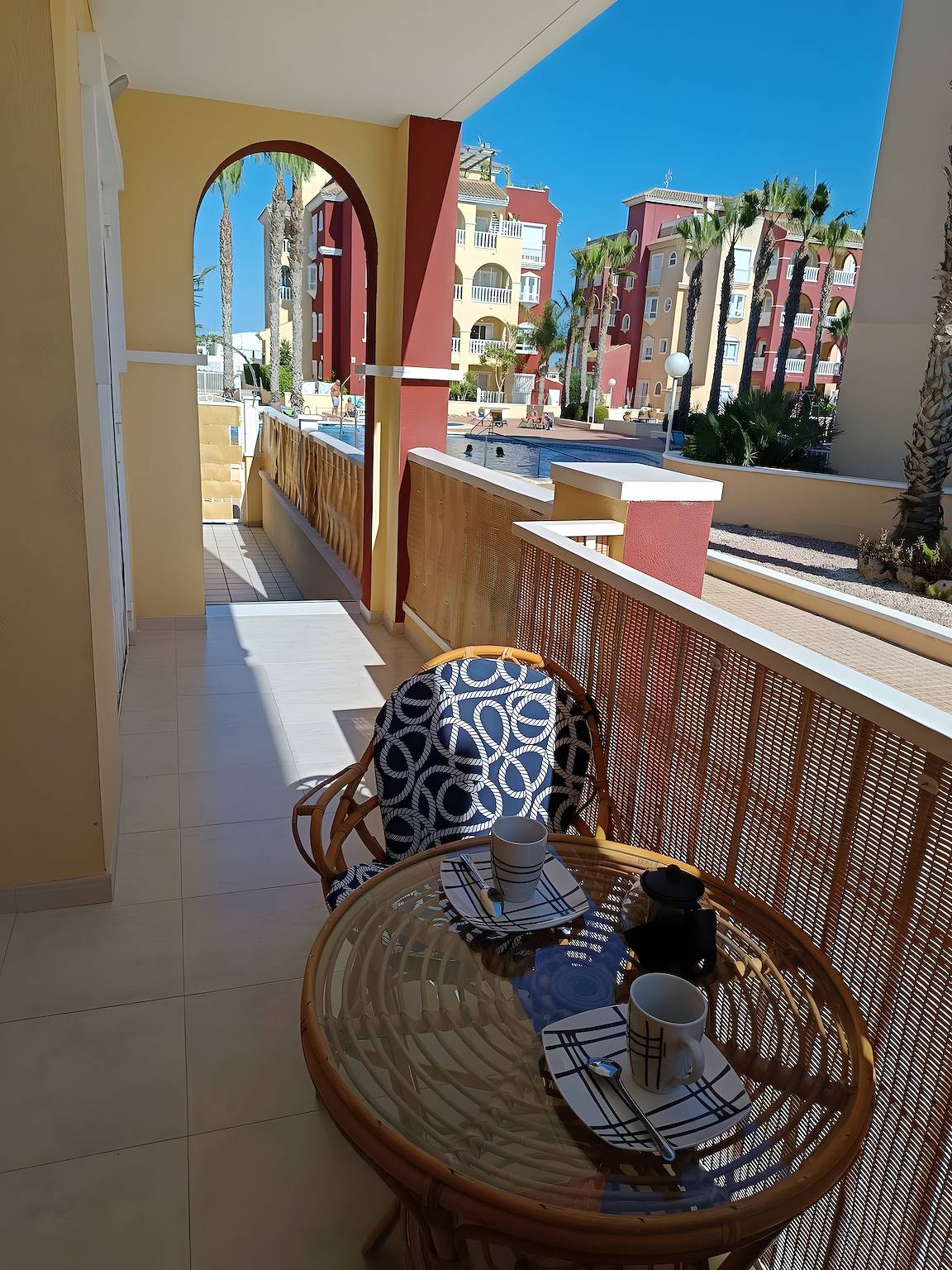 Ganze Wohnung, Apartment 'Puerto Marina Bajo' mit Gemeinschaftspool, Wlan und Klimaanlage in Pueblo Patricia, Los Alcázares
