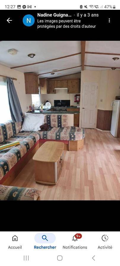 Camping pour 6 personnes, avec terrasse, animaux acceptés