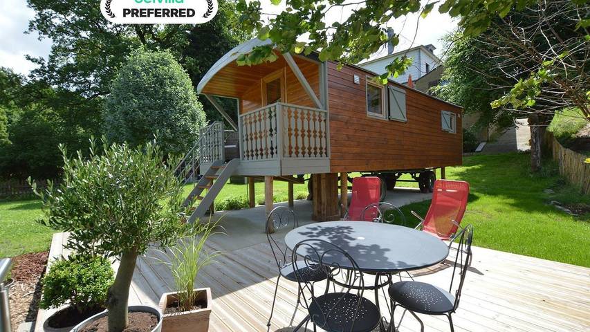Vakantiehuis voor 4 personen, with tuin and sauna as well as terras in Malmedy