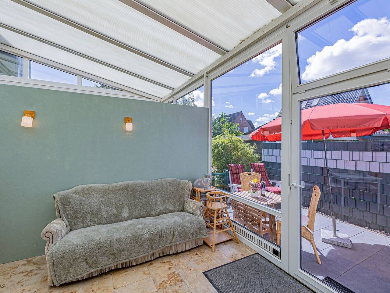 Ganze Ferienwohnung, Fewo1846 - Nordlicht - fewo1846 - Nordlicht - ebenerdige 3-Zimmer-Wohnung mit Wintergarten und Terrasse in Harrislee, Flensburger Förde