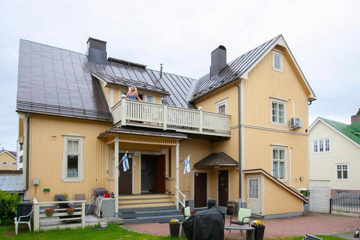 Maison d’hôte pour 8 personnes, avec sauna ainsi que vue et jardin, animaux acceptés en Finlande