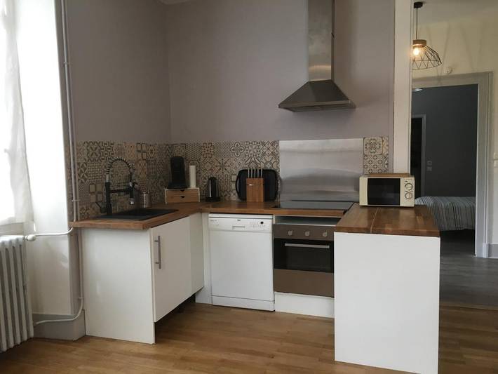 Appartement de vacances pour 4 personnes, avec Terrasse ainsi que Jardin et Vue