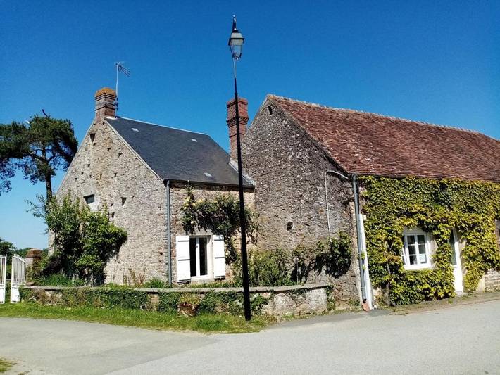 Maison de vacances pour 4 personnes, avec vue et jardin