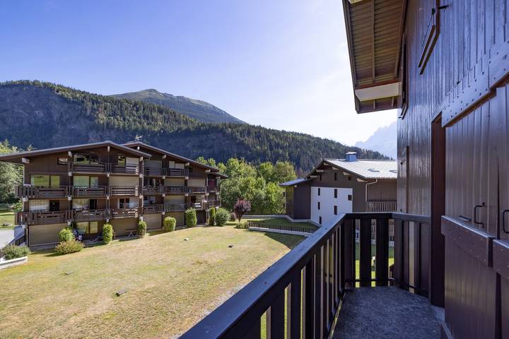 Ganze Wohnung, Appartement "Prarion Mont Blanc" mit Bergblick und privater Terrasse in Les Houches, Mont-Blanc-Massiv