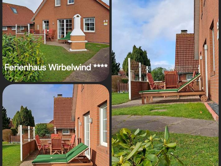 Ferienhaus für 6 Personen, mit Balkon und Terrasse sowie Garten in Neßmersiel