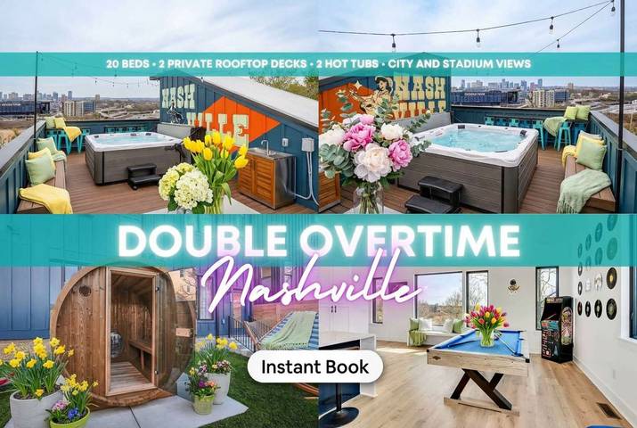 Vacation house for 24 people, with yard and balcony, kid friendly in Nashville