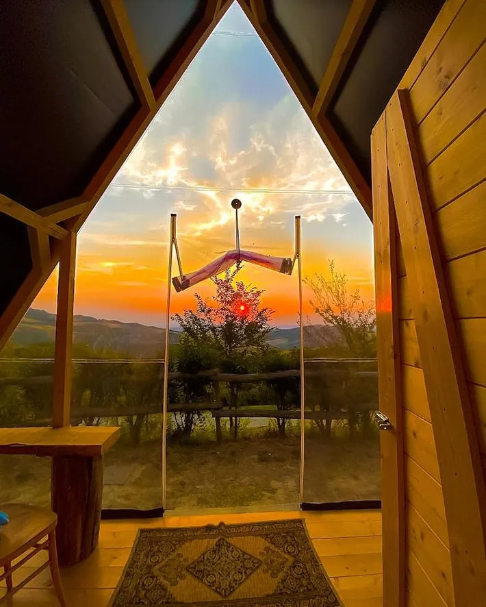 Camping für 3 Personen, mit Pool und Ausblick sowie Garten, mit Haustier - 1