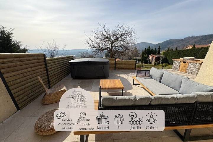 Location de vacances pour 5 personnes, avec jacuzzi et jardin, animaux acceptés dans Enval