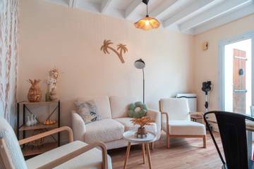 Gîte pour 4 personnes, avec terrasse dans Port de Saint-Jacques