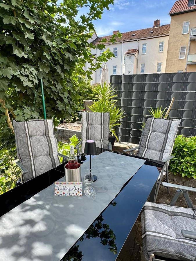 Ferienwohnung für 4 Personen, mit Terrasse und Garten sowie Ausblick