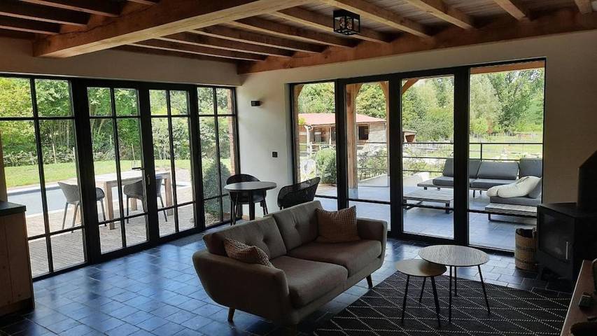 Location de vacances pour 2 personnes, avec vue et sauna ainsi que piscine et jardin à Ellezelles - 3