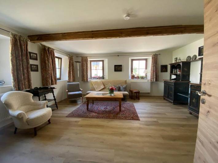 Bauernhof für 4 Personen, mit Terrasse und Garten sowie Ausblick