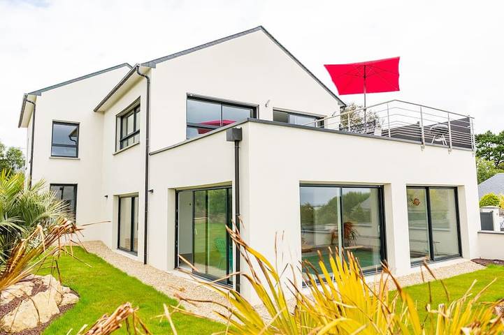 Maison de vacances pour 10 personnes, avec jacuzzi et jardin à Roscoff