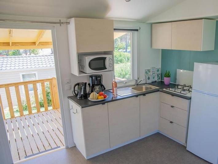 Flower Camping Provence Vallée - Mobilheim 5 personen - Comfort Xl 30,5 m² in Manosque, Regionaler Naturpark Luberon