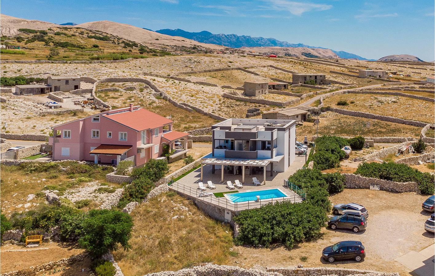 Apartamento vacacional entero, Apartamento de vacaciones para 5 personas con terraza in Kustići, Pag