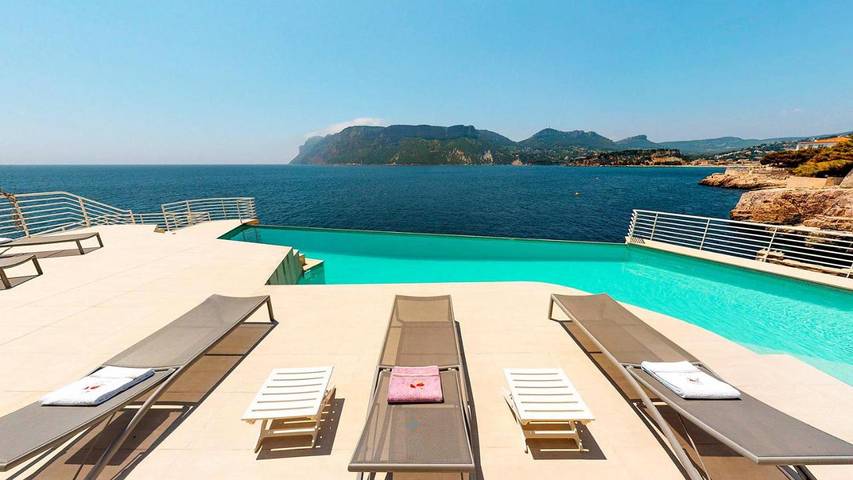Maison de vacances pour 7 personnes, avec piscine ainsi que vue et balcon
