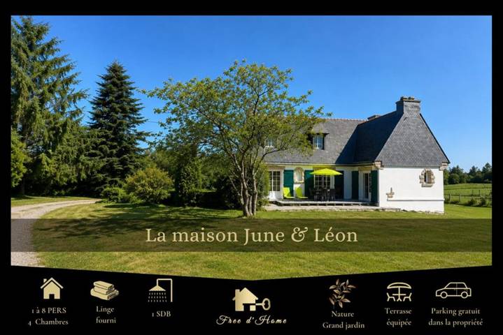 Maison de vacances pour 8 personnes, avec jardin et terrasse - 1