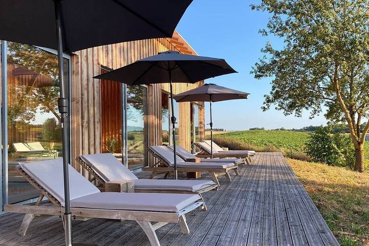 Location de vacances pour 30 personnes, avec jacuzzi et jardin ainsi que terrasse et sauna à Sainte-Sabine-Born - 3