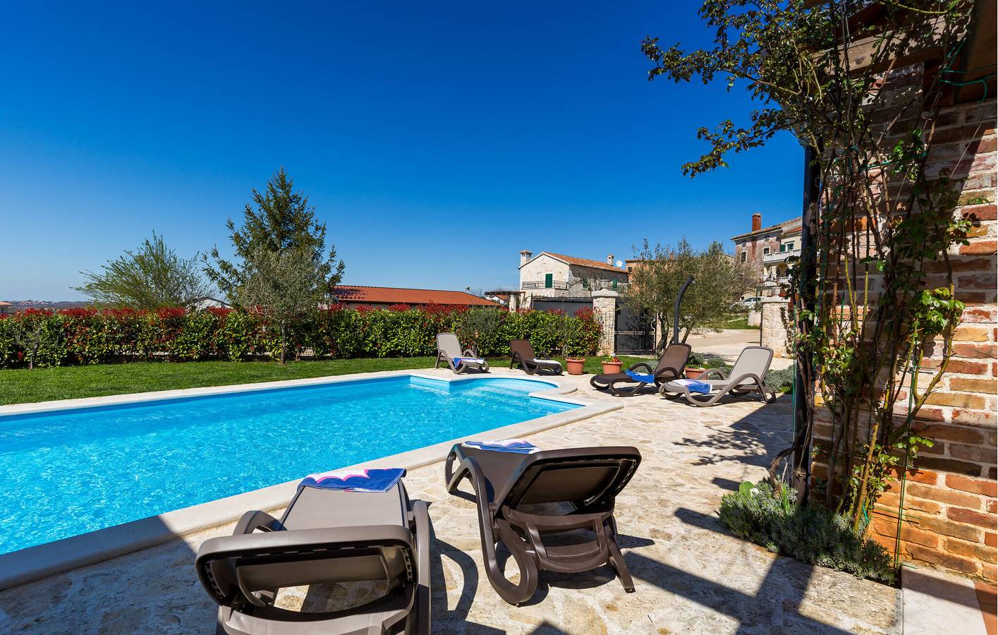 Ferienhaus für 6 Personen mit Pool in Općina Višnjan, Zentralistrien