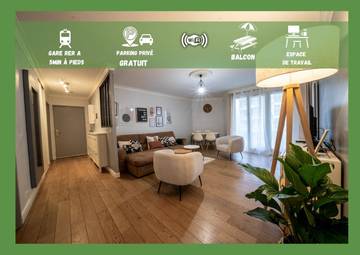 Gîte pour 6 personnes, avec balcon à Rueil-Malmaison