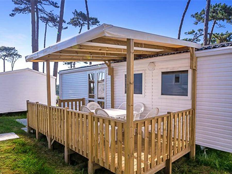 Camping Angeiras - Mobile home 6 persons - Comfort Xl | 3 Bedrooms | 6 Pers | Raised terrace | Air conditioning in Lavra, Perafita, Lavra e Santa Cruz do Bispo