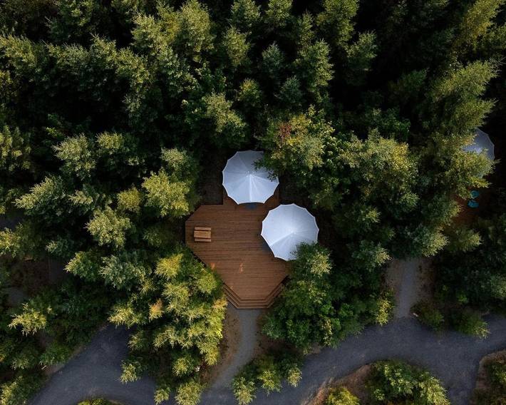 Camping voor 4 personen, met terras in Cascade Range