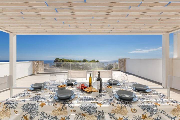 Villa pour 8 personnes, avec piscine ainsi que balcon et vue dans Santa Maria di Leuca - 3