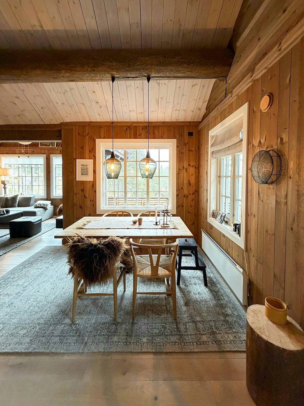 Traditionelle Blockhütte bei Treungen in Nissedal