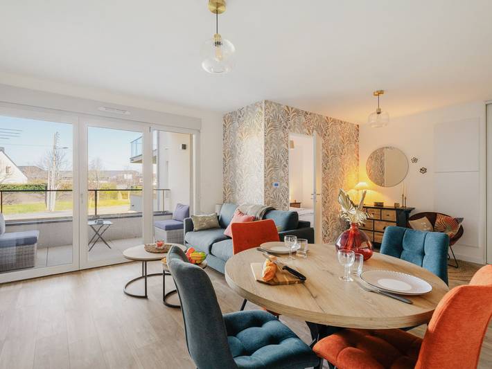 Appartement de vacances pour 2 personnes, avec Balcon et Jardin