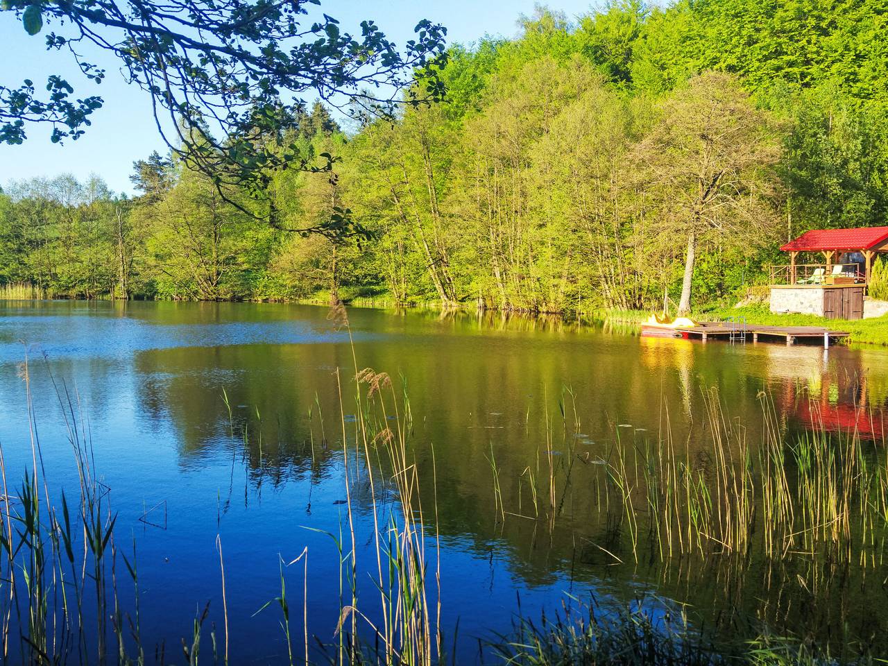 In Kaschubei am eigenen See in Podjazy, powiat kartuski