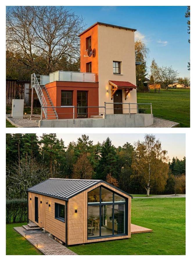 Ferienhaus für 2 Personen, mit Balkon und Terrasse sowie Garten