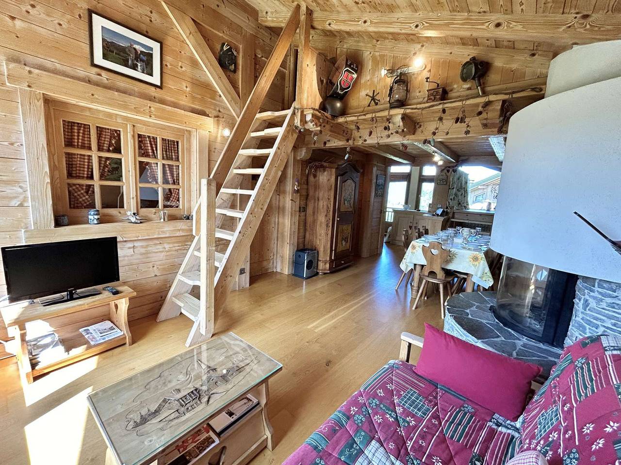 Appartement entier, Appartement Duplex 2 pièces, 4 couchages, proche pistes de ski, garage, Demi-Quartier in Demi-Quartier, Pays du Mont-Blanc