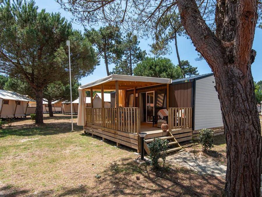 Camping Club Médoc Plage 4* - Ms Vacances - Mobilheim 4 personen - Olbia Confort klimatisiert - Fußgängerzone in Vendays-Montalivet, Lesparre-Médoc und Umgebung