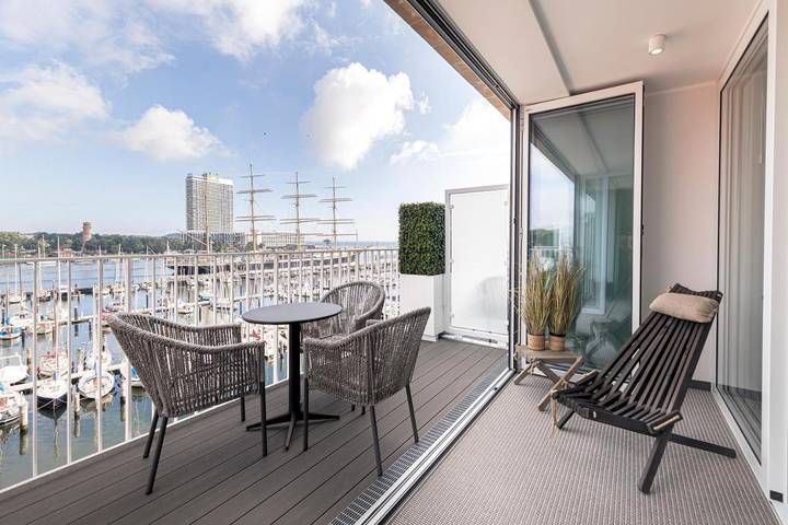 Hôtel pour 2 personnes, avec Balcon et Terrasse ainsi que Sauna et Vue à Travemünde
