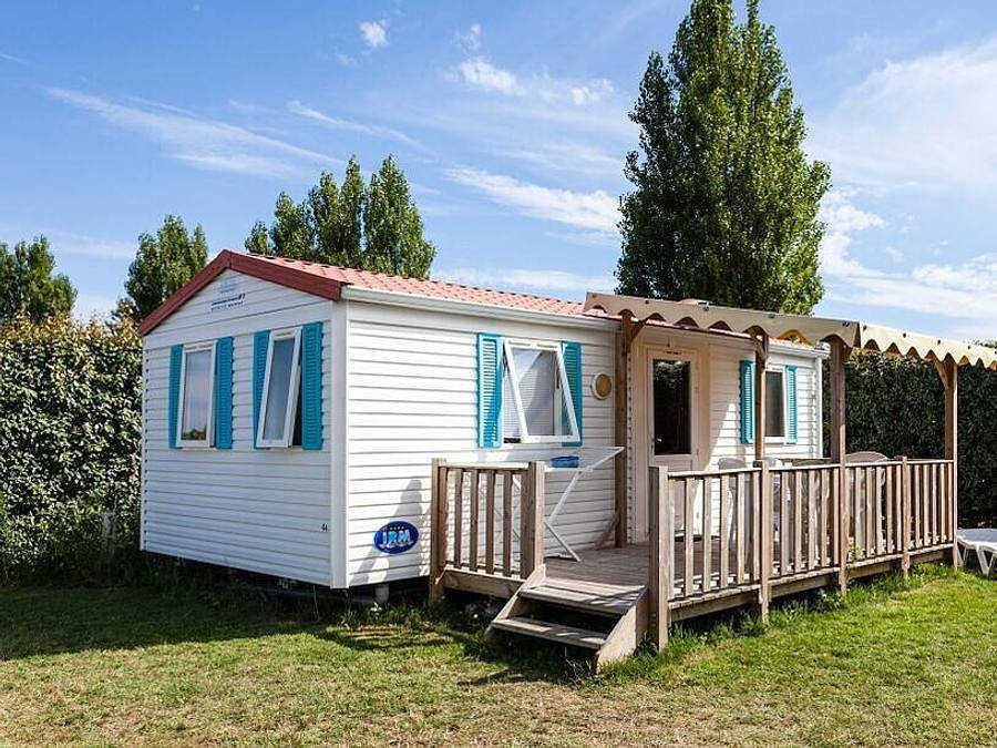 Camping Domaine des Iscles - Mobilheim 6 personen - Mobilheim | Classic | 2 Zi. | 4/6 Pers. | Erhöhte Terrasse in La Roque-d'Anthéron, Aix-en-Provence und Umgebung