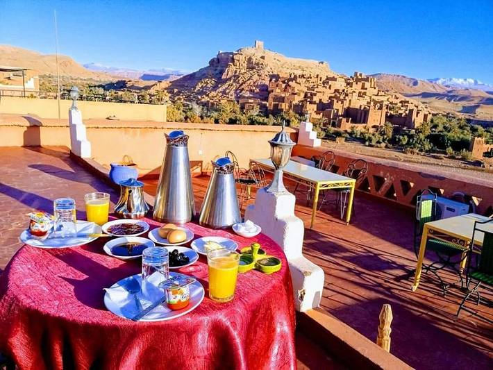 Maison d’hôte pour 4 personnes, avec vue et jardin, animaux acceptés dans Aït-ben-Haddou