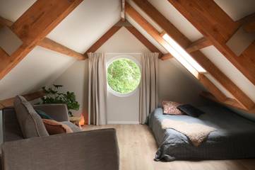 Gîte pour 4 personnes, avec vue et jardin dans Riel (homonymie)