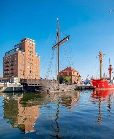 Appartment Ferienwohnung mit großer Terrasse Ohlerich Speicher Wismar in Wismar, Oostzee - Mecklenburg