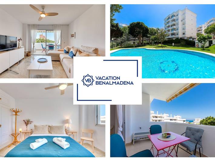 Apartamento de vacaciones para 4 personas, con piscina además de vistas al mar y jardín - 1