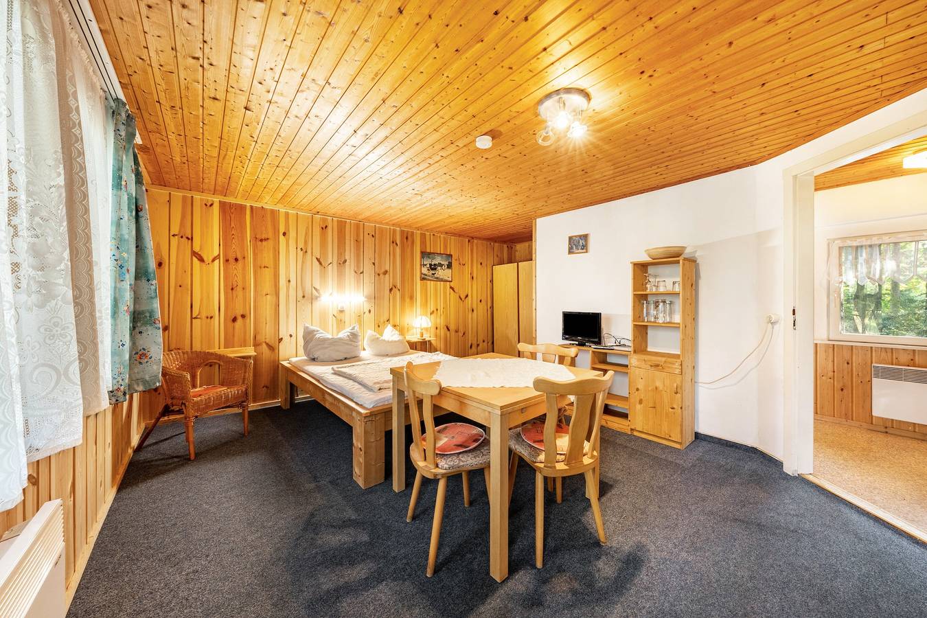 Bungalow '13 - Finnhütte' mit privater Terrasse und Gemeinschaftsgarten in Niesky, Oberlausitz-Niederschlesien