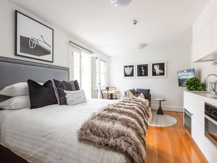 Studio pour 2 personnes, avec balcon/terrasse à Sydney