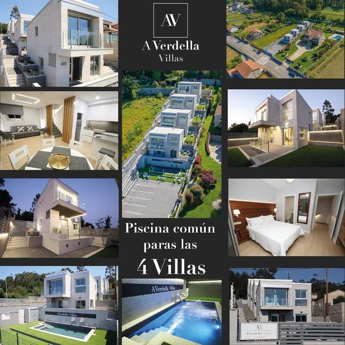 Casa rural para 6 personas, con jardín además de vistas y piscina en Sanxenxo