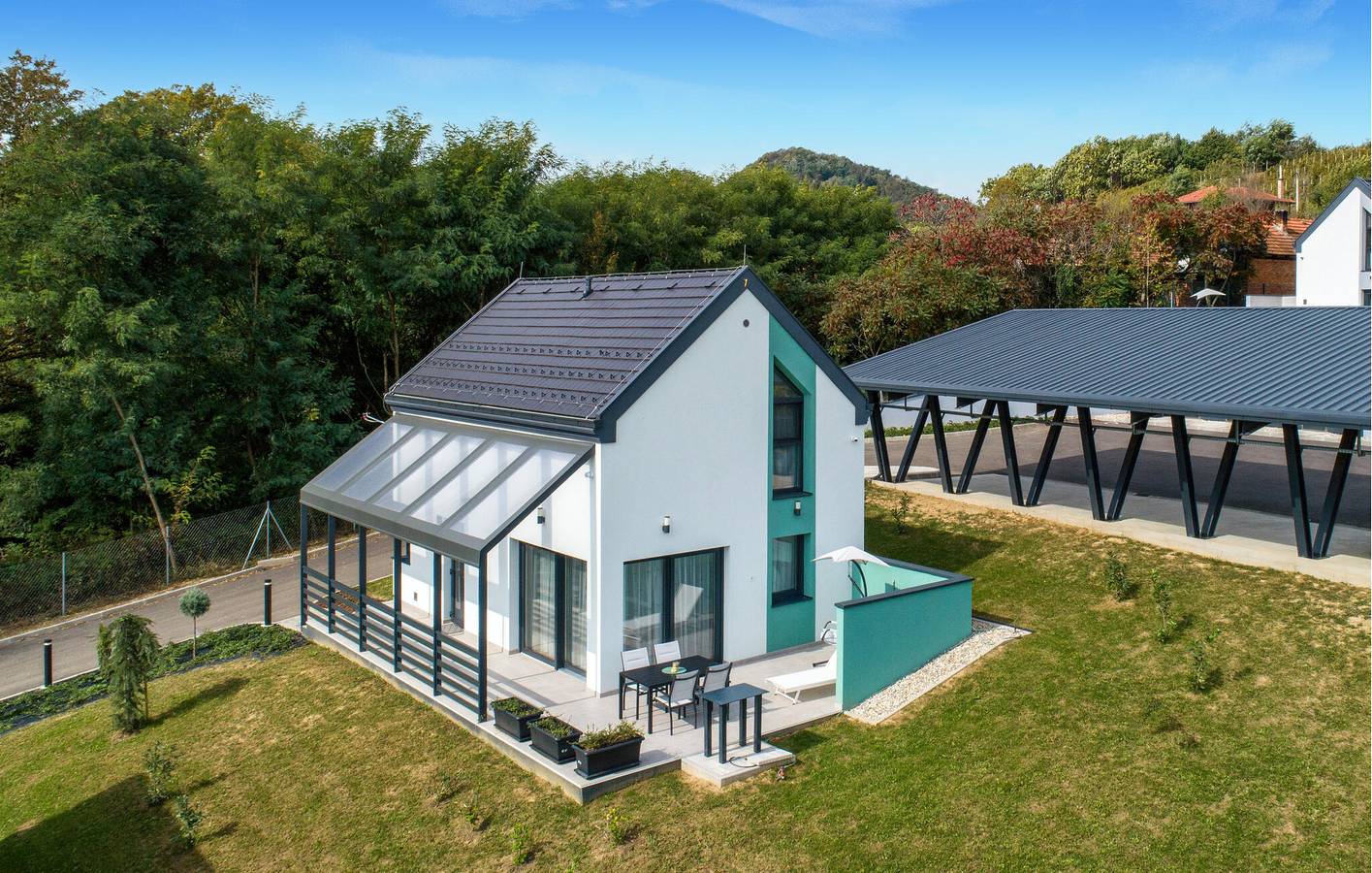 Ferienhaus für 6 Personen mit Ausblick in Varazdin